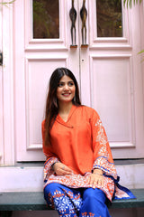2 Piece Stitched By kapra collection