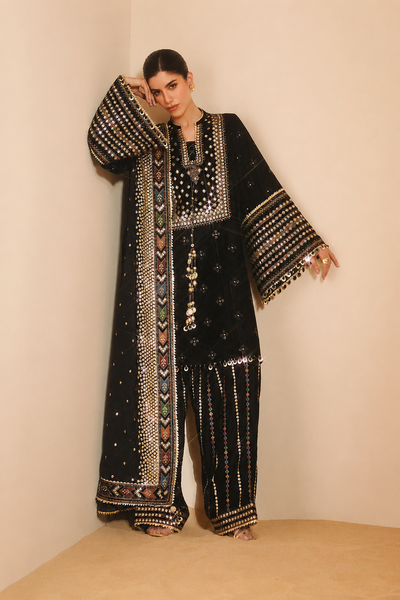 Mehrunisa – Jazmin Inspired Sequins Embroidered Lawn 3 Piece Suit | Unstitched