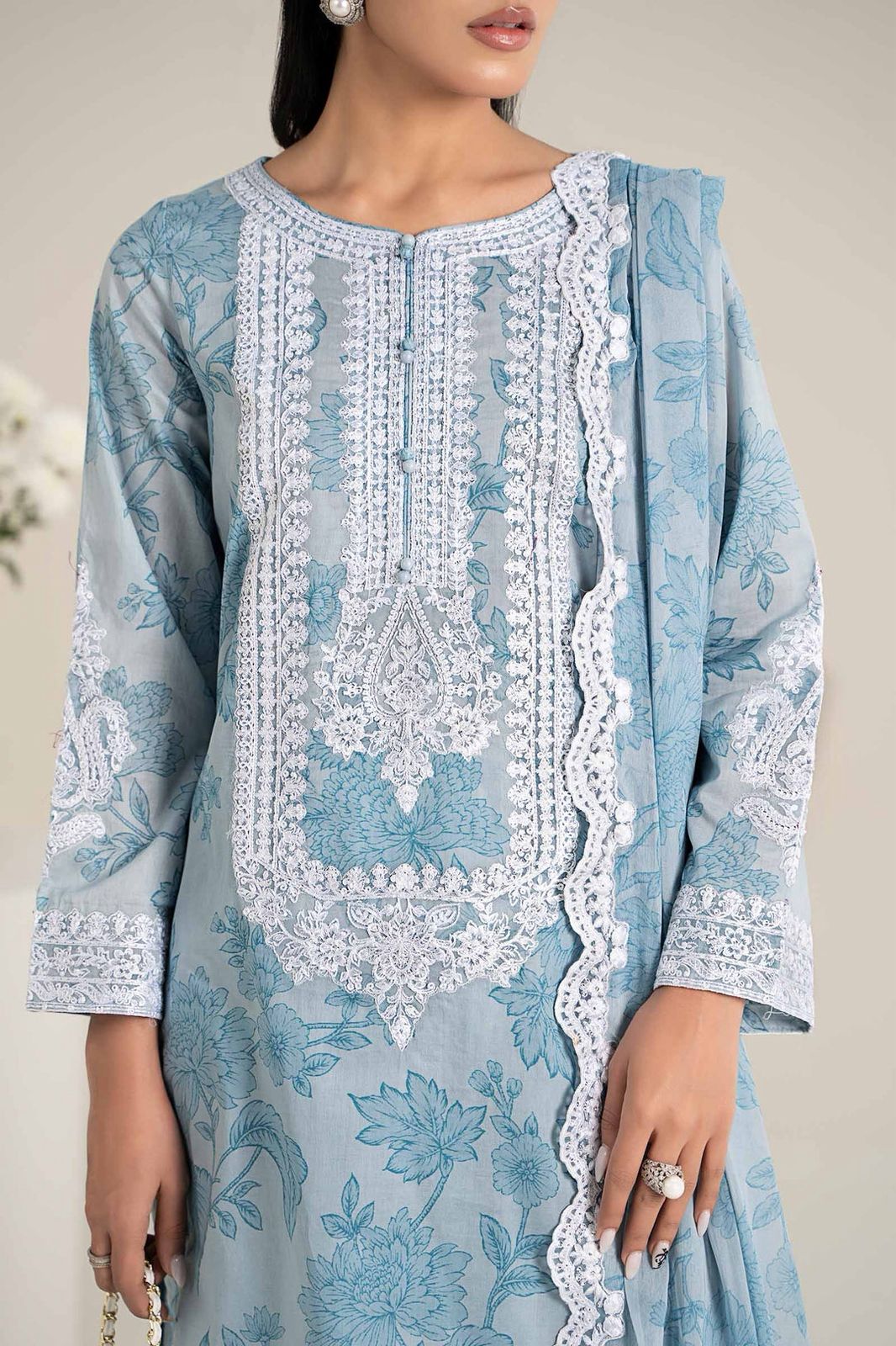 3 Piece Unstitched Lawn Dres
