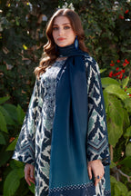 03-Piece Printed Lawn Suit | Unstitched - Kapra Collection