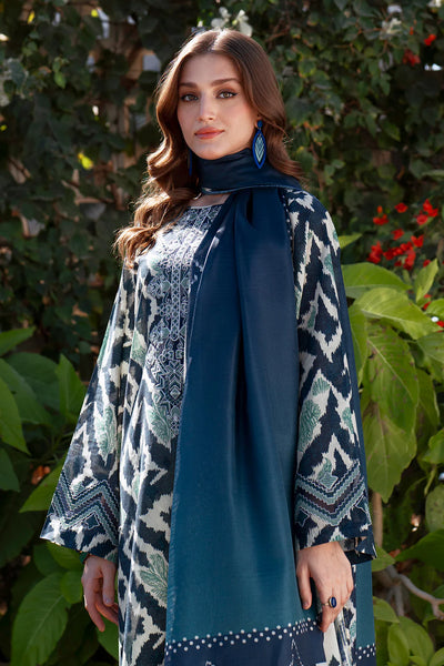 03-Piece Printed Lawn Suit | Unstitched - Kapra Collection