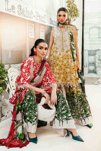 Lawn 3Piece Digital Printed Unstitched Dress - Kapra Collection