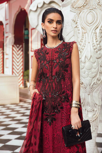 3 Piece Unstitched Embroidered Lawn Suit - Kapra Collection