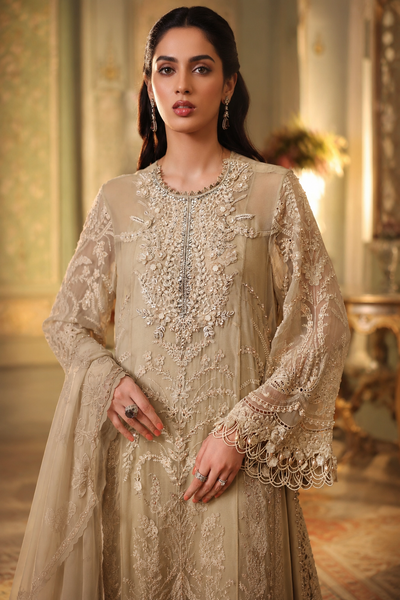 Sabeen – Maria.B Inspired Embroidered Chiffon 3 Piece Suit | Unstitched