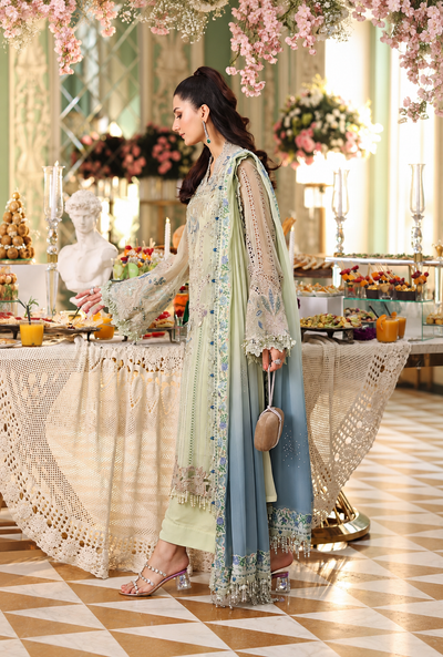 Zohaina – Maria.B Inspired Pistachio Chiffon Suit