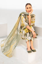 Lawn 3 piece unstitched printed suit - Kapra Collection