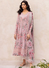 Iznik digital printed with chikankari lawn unstitched suit - Kapra Collection