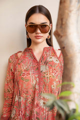 Lawn 3 piece unstitched printed suit - Kapra Collection