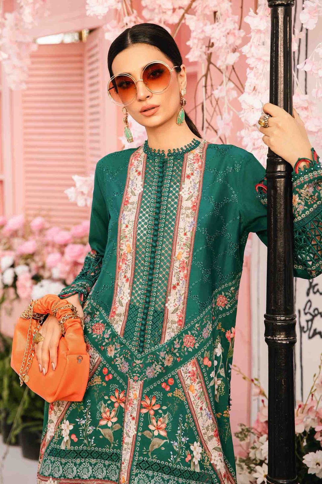 Green Lawn 3Piece Digital Printed Unstitched Dress