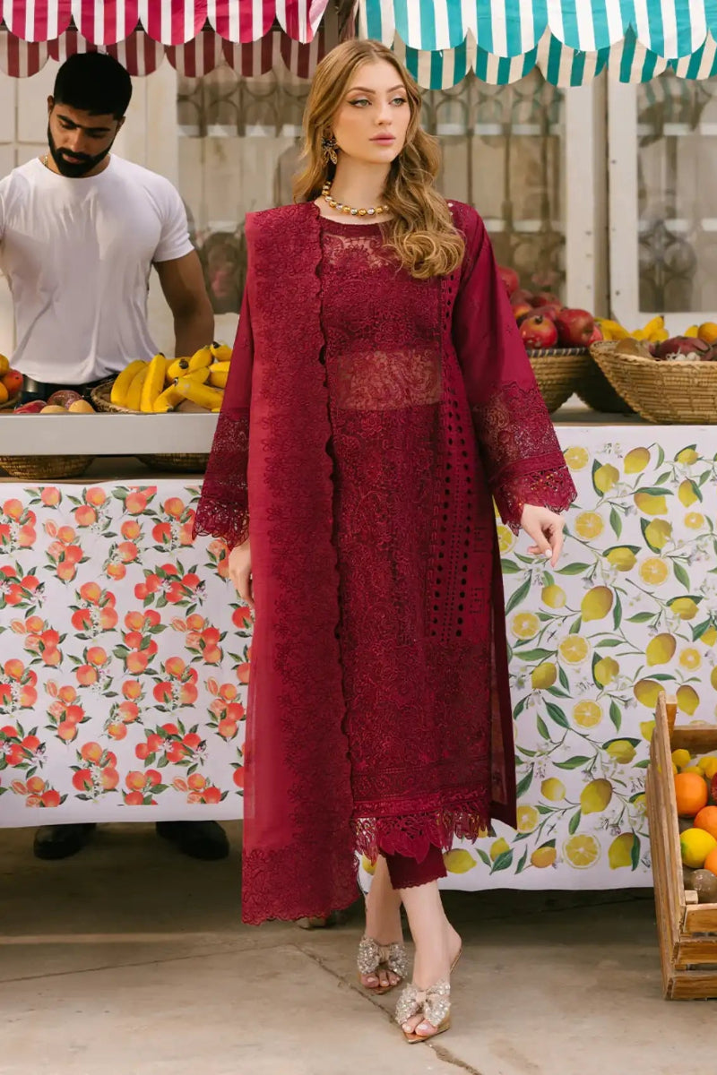 Mahnoor  Embroidered Lawn Dres - Kapra Collection