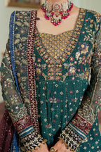 03-Piece Chiffon Suit With Heavy Embroidery | Unstitched