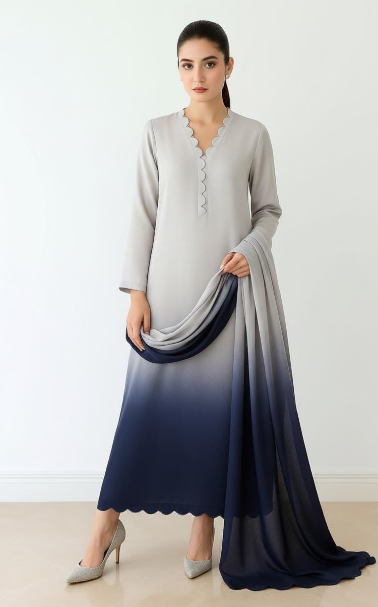 Shamoze Silk Tie-Dye 3Piece Dress