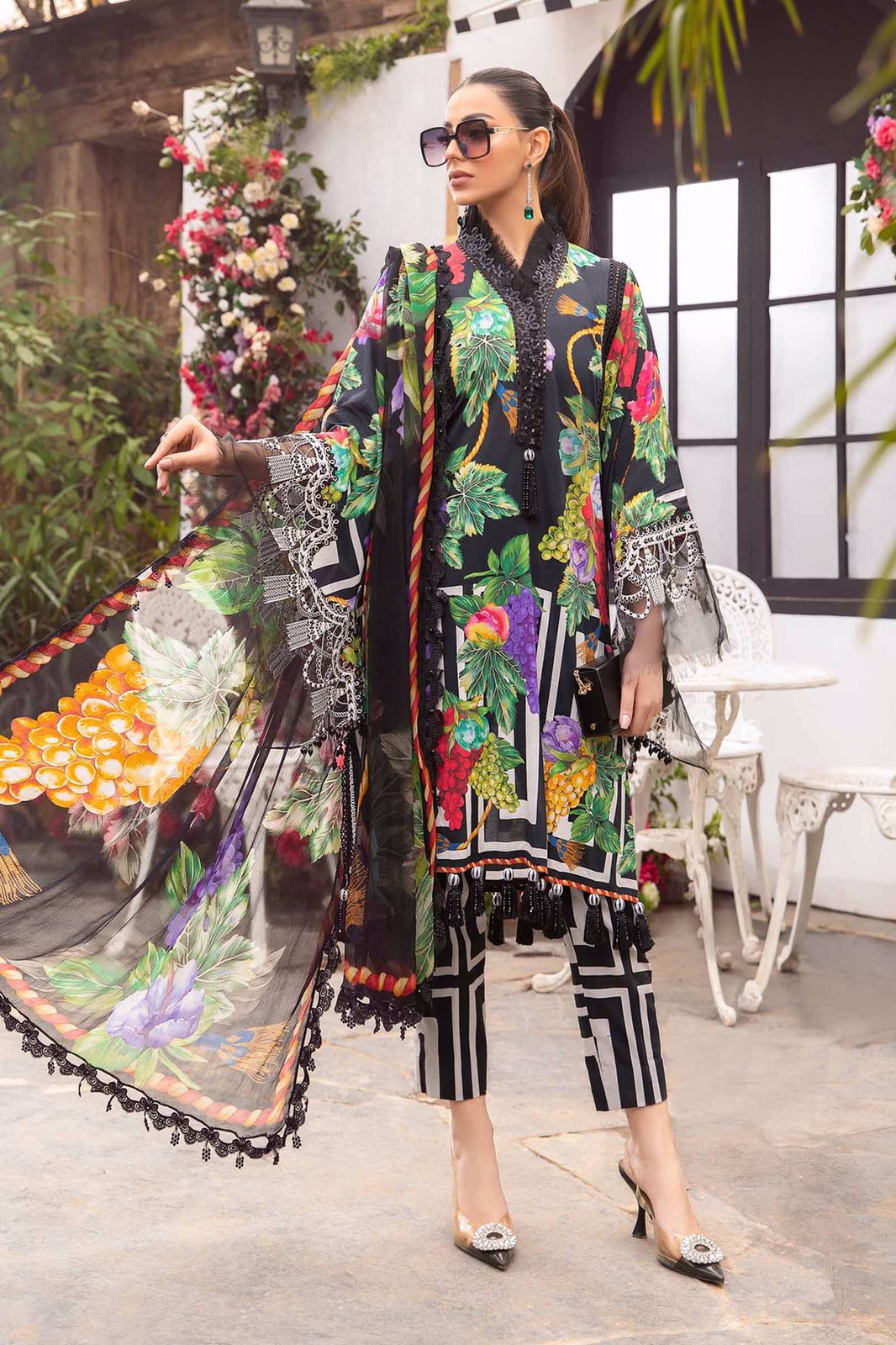 M print Digital Printed Lawn Collection Replica - Kapra Collection