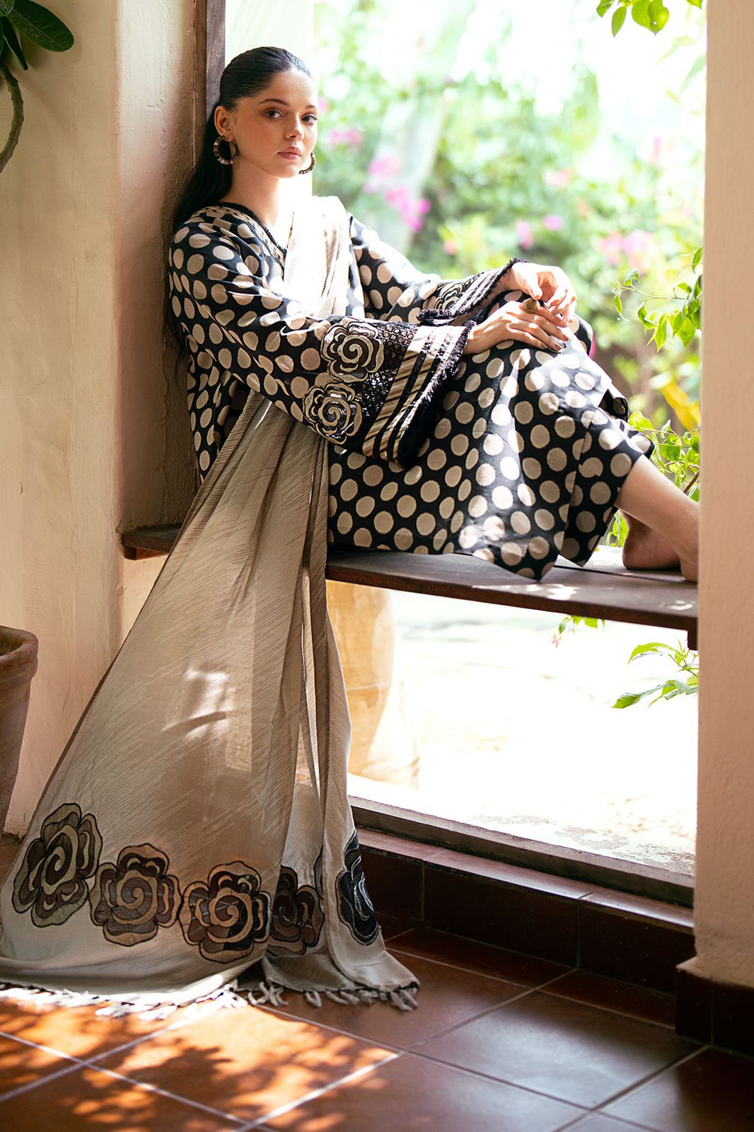 Lawn summer collection 3 piece unstitched digital printed suit - Kapra Collection