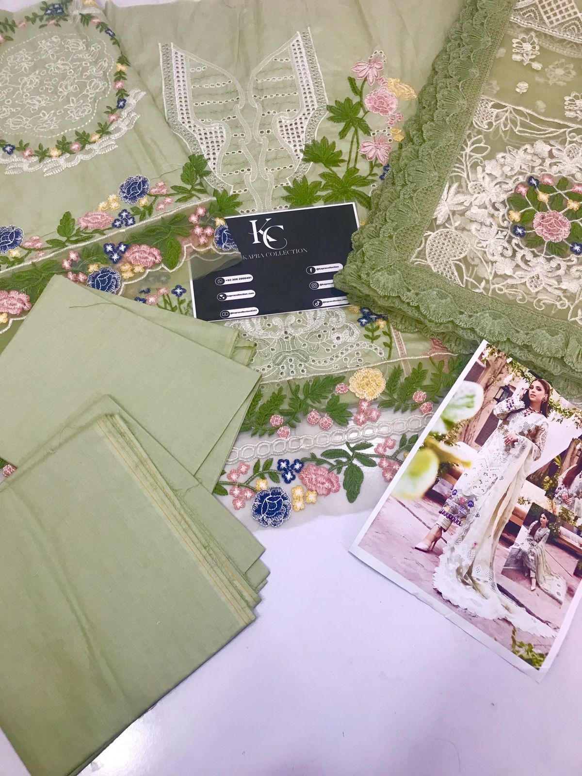 Luxury embroidered lawn summer  collection replica unstitched - Kapra Collection