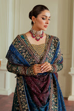 03-Piece Chiffon Suit With Heavy Embroidery | Unstitched