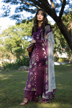Maheen – Elaaf Inspired Plum Lawn Suit