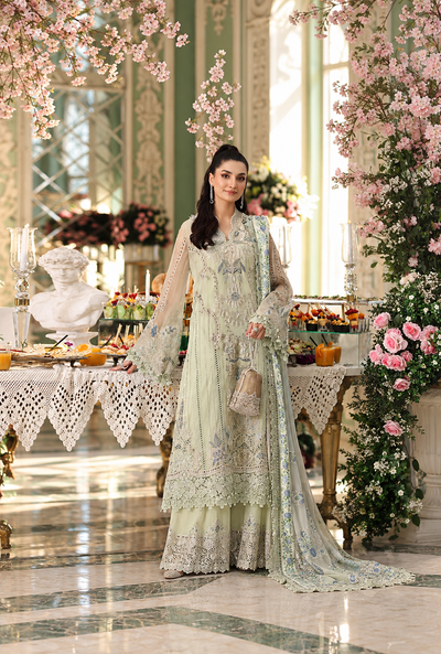 Zohaina – Maria.B Inspired Pistachio Chiffon Suit