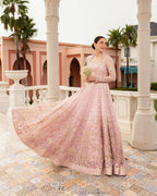 03-Piece Heavy Embroidered Net Maxi | Unstitched