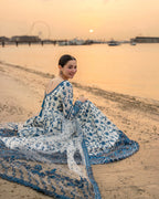 03-Piece Cotton Suit ( Maxi Style ) - Unstitched - Kapra Collection