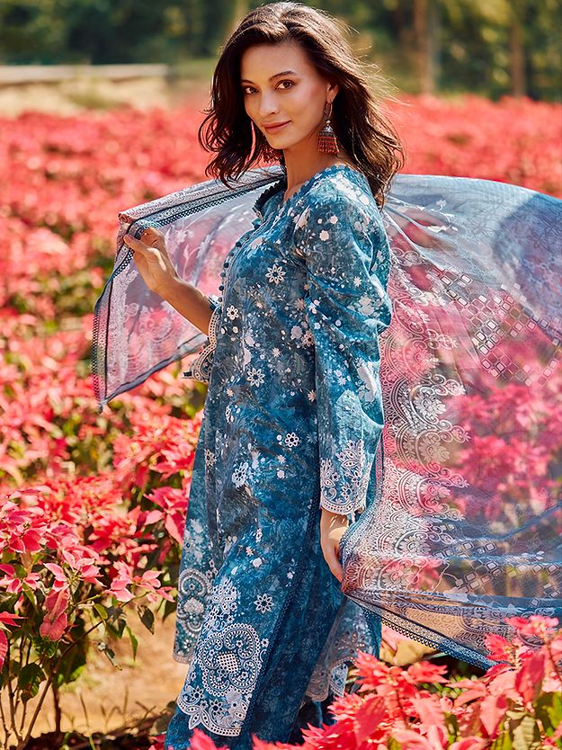 Image Chikankari Embroidered Lawn Collection Replica - Kapra Collection