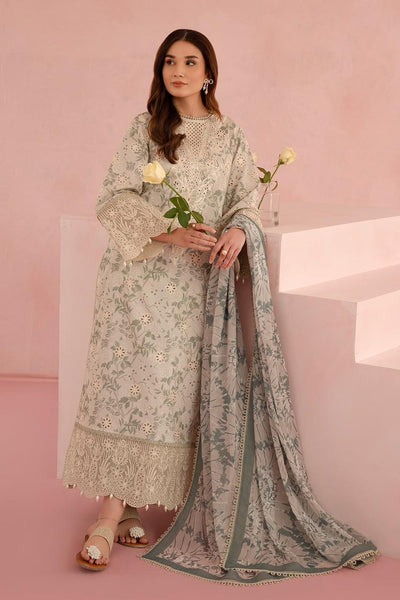 Afrozeh floral charm lawn Embroidered Dress