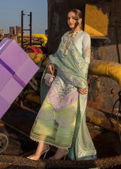 Luxury embroidered lawn suit