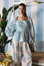 Hiba – Maria.B Inspired Ivory Lawn Suit