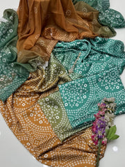 Shamoze Silk Chunri Digital printed 3piece
