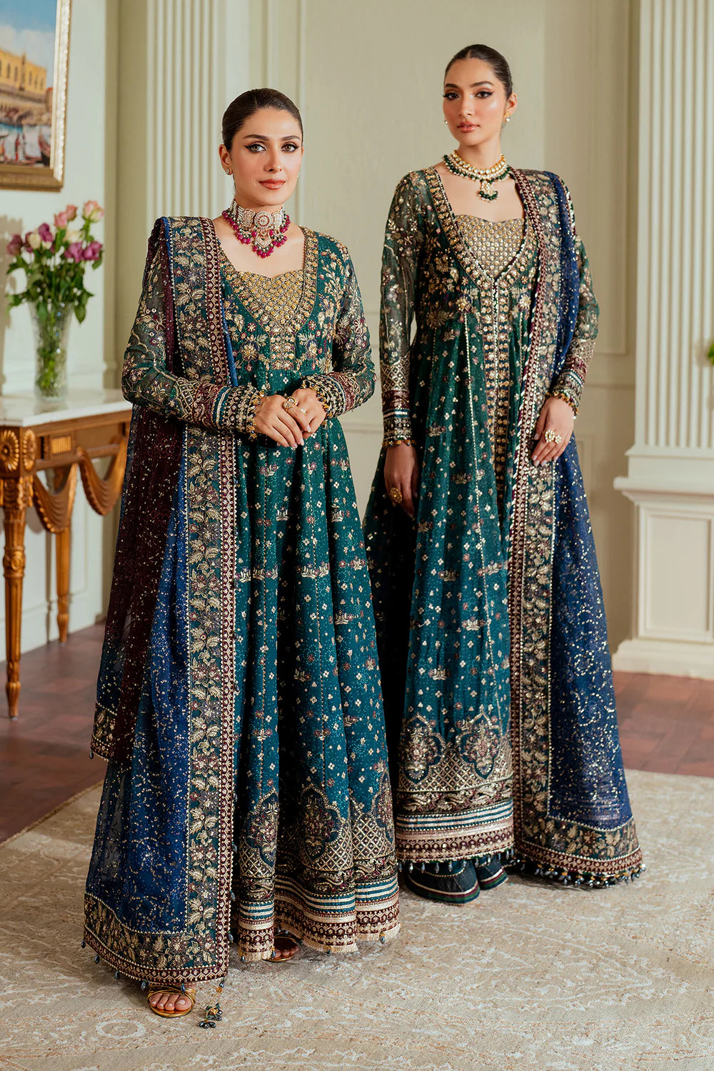 03-Piece Chiffon Suit With Heavy Embroidery | Unstitched