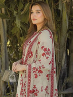 Premimum Lawn Embroidered 3 Piece Suit RTW - Kapra Collection