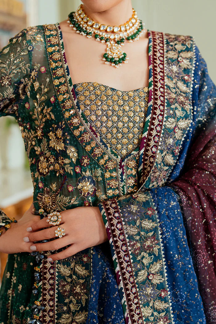 03-Piece Chiffon Suit With Heavy Embroidery | Unstitched