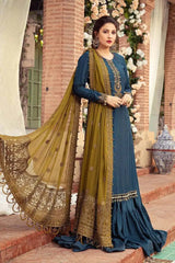 Maria b Chiffon luxury Embroidered Dress