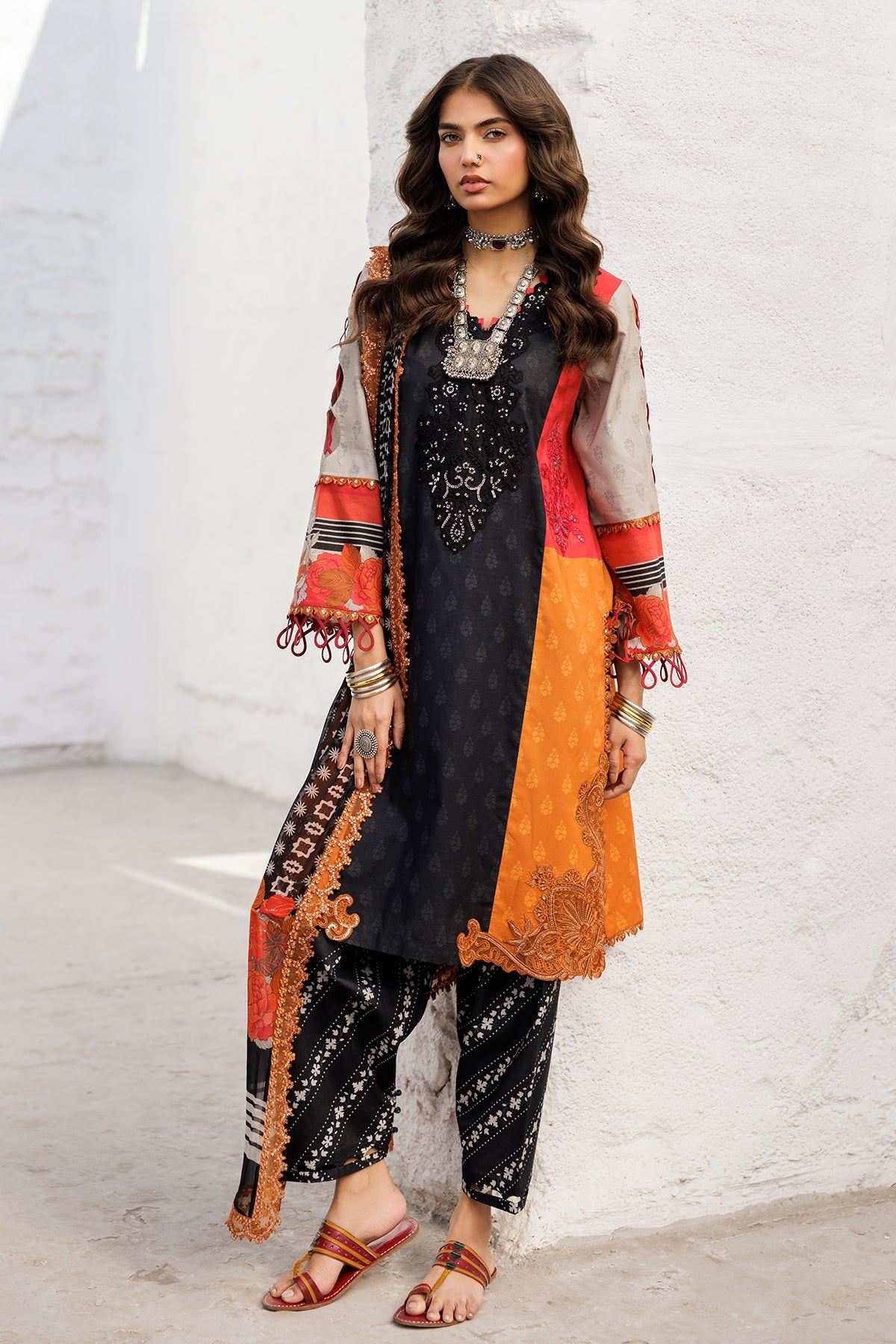 Charizma Lawn Black Digtal Prinred Dres
