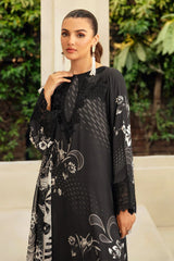 Lawn 3 piece unstitched digital printed suit - Kapra Collection
