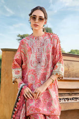 Lawn 3 piece unstitched digital printed suit - Kapra Collection