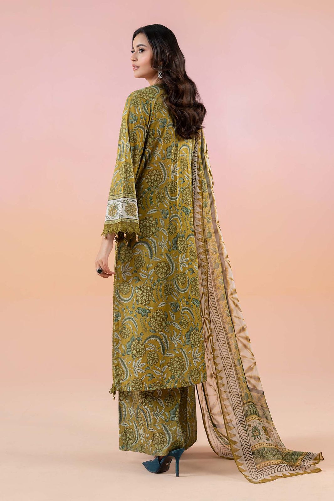 Lawn 3 piece unstitched digital printed suit - Kapra Collection
