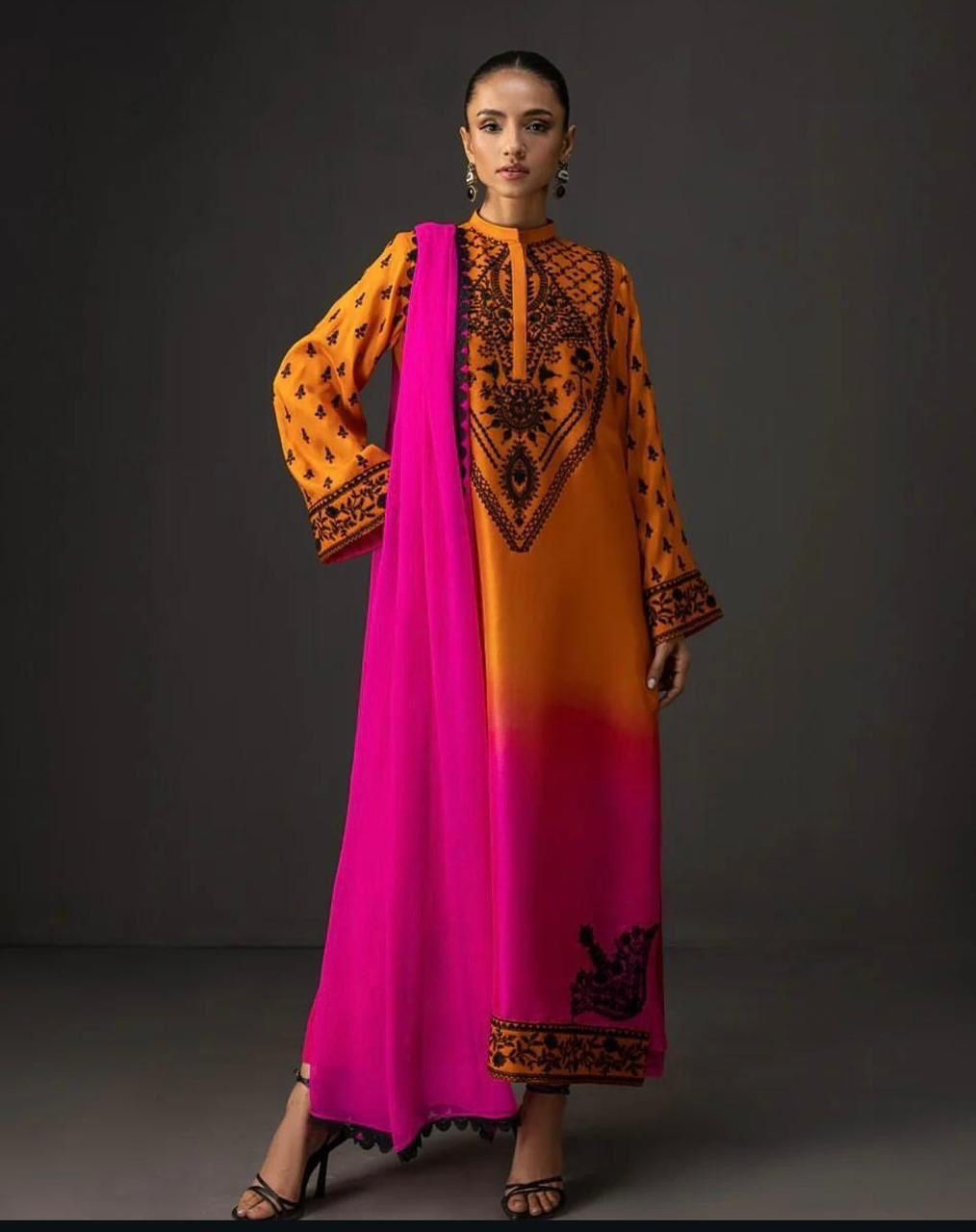 Sunset Shamoze Silk 2 Tone