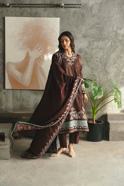 03-Lawn Suit With Thready Embroidery | Unstitched