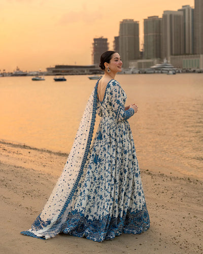 03-Piece Cotton Suit ( Maxi Style ) - Unstitched - Kapra Collection