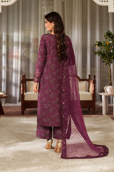 03-Piece Printed Lawn Suit - Unstitched - Kapra Collection