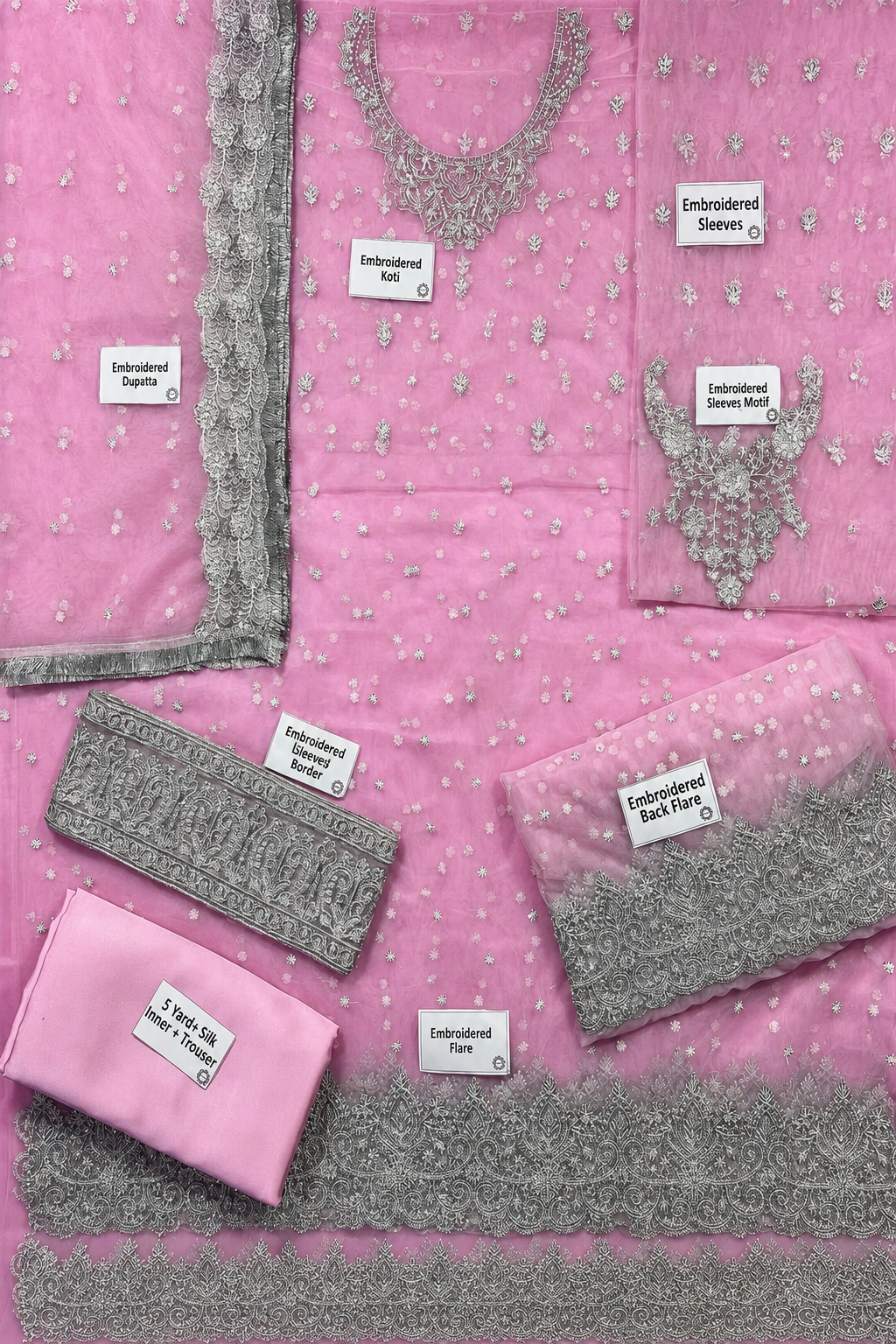 Sumbul – Misl Inspired Lavender Net Pishwas