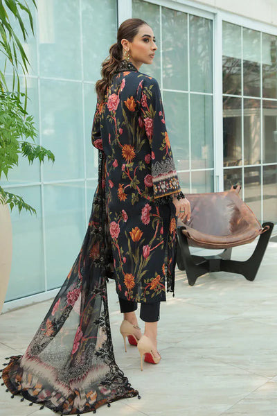 03-Piece Printed Lawn Suit | Unstitched - Kapra Collection