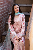 Nafeesa – Blush Chikankari Embroidered Lawn Suit