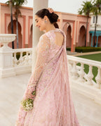 03-Piece Heavy Embroidered Net Maxi | Unstitched