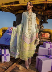 Luxury embroidered lawn suit
