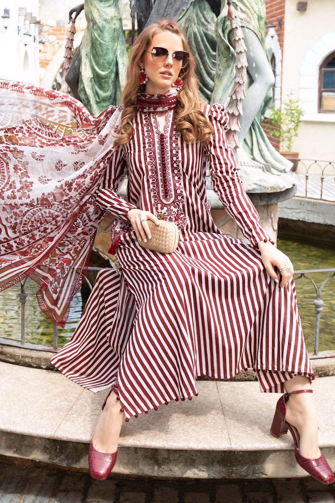 Lawn m print for women clothing (UNSTITCHED) by Kapra Collection - Kapra Collection