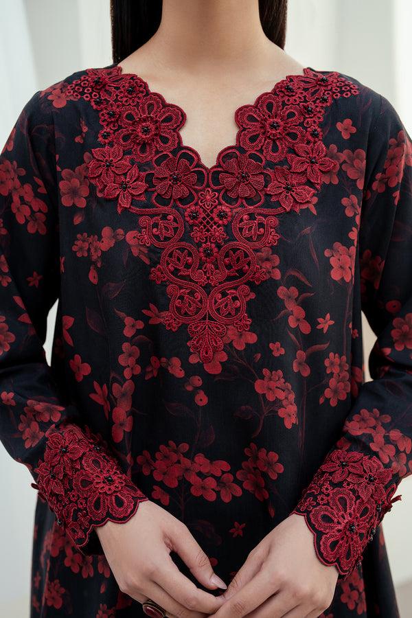 Baroque Black Digital Printed Lawn Dre’s