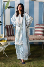Hiba – Maria.B Inspired Ivory Lawn Suit