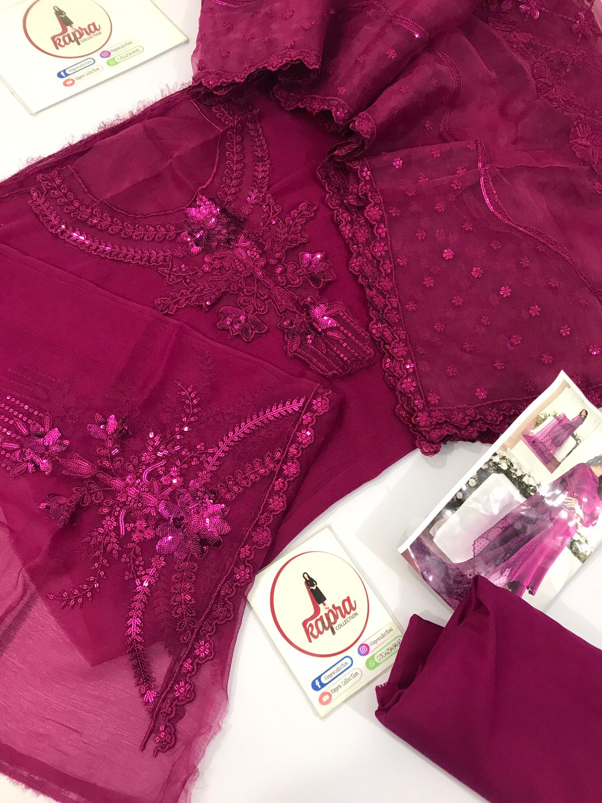 Chiffon for women clothing (UNSTITCHED) by Kapra Collection - Kapra Collection